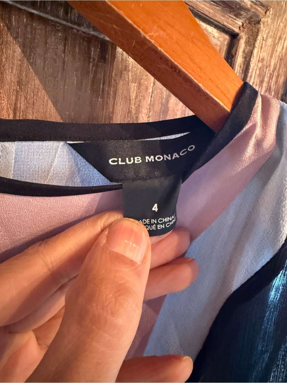 Club Monaco a-line Sleeveless Colorblock Midi Dress in Pink and Black size 4 - Picture 4 of 9